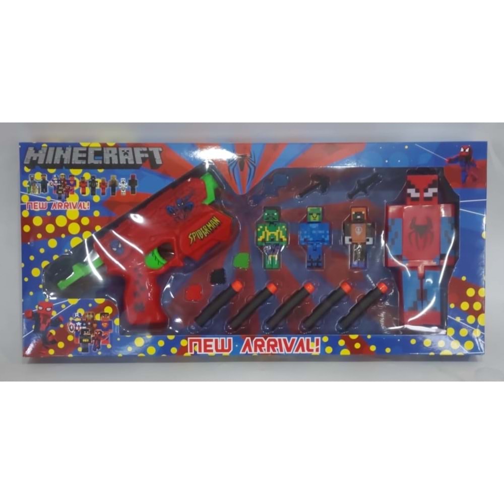 2009 MİNECRAFT NERF SİLAHLI AVANGERS 4 LÜ KARAKTERLER (36)