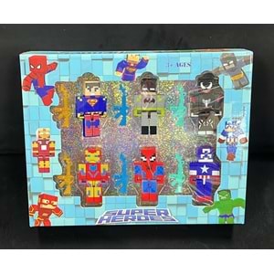 8585 MİNECRAFT SUPER HEROES 6 LI AVENGERS KARAKTERLER (48)