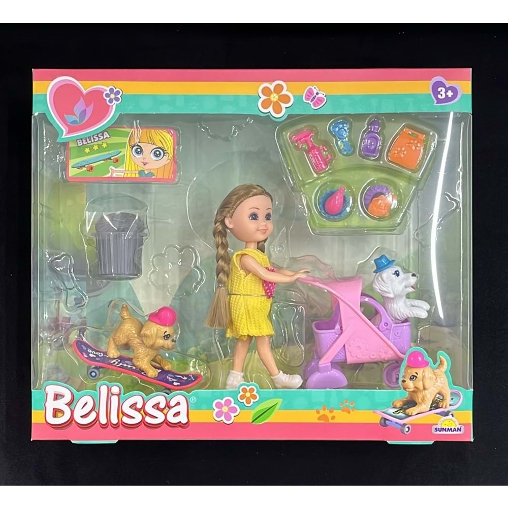 53801 BELİSSA PUSETLİ KAYKAYLI BEBEK