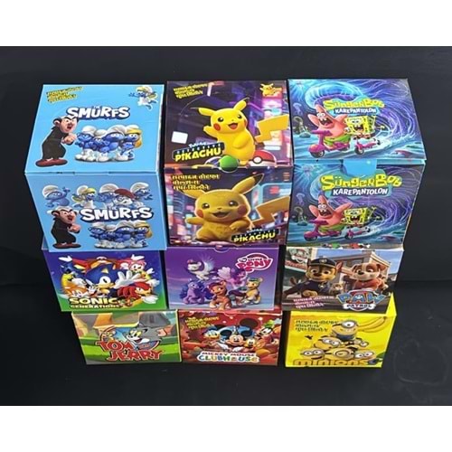 AZR-54 ÇİZGİ FİLM KARŞIK KARAKTERLER