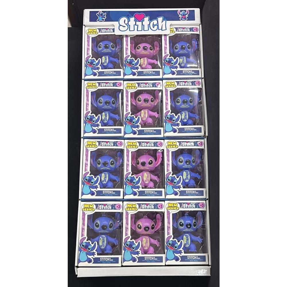 2058 STİCH TEKLİ FİGÜR STAND 12 Lİ (120)