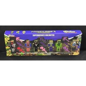 1971 MİNECRAFT 6 LI SÜPER KAHRAMAN FİGÜR KUTUDA (82)