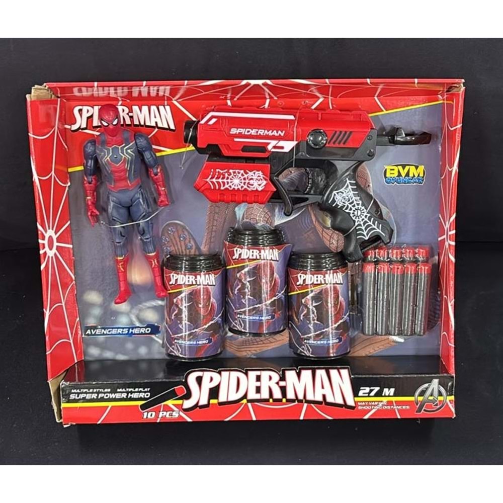 FAB 9520 SPİDERMAN SÜNGER ATAN NERF SİLAH (24)