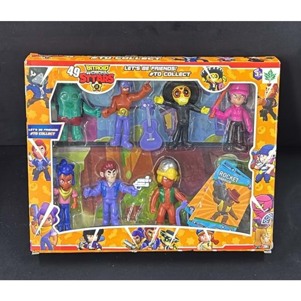 H37 BRAWL STARS 8 Lİ FİGÜR KUTUDA (60)