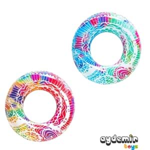 36084 BESTWAY TUTMALI 91 CM RENGARENK SİMİT 12 Lİ